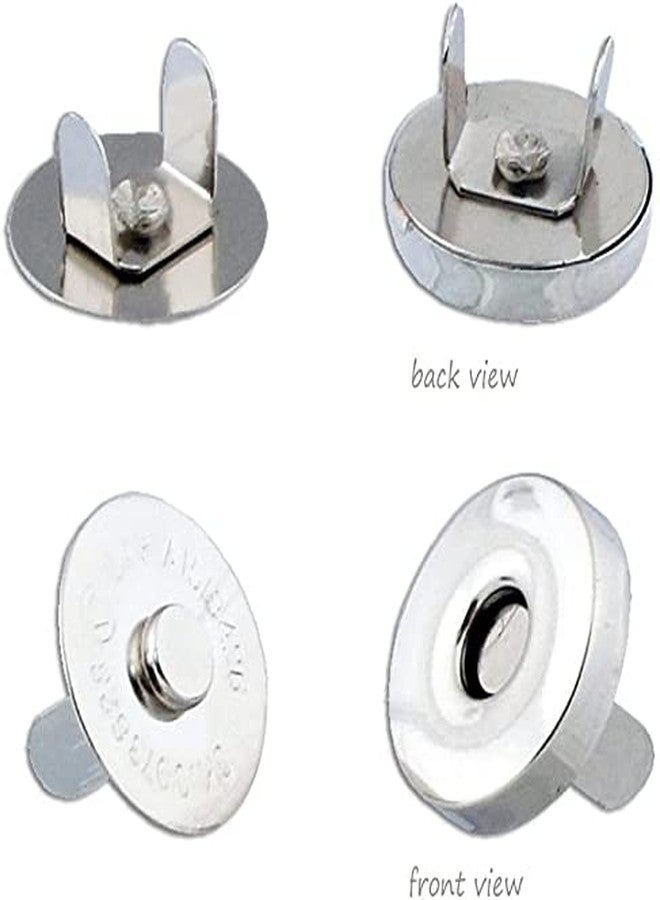 Nimida™ Magnetic Button Snaps Clasps Fasteners Closure 14 mm - 10 Sets Nickle/Silver - for Sewing, Clutch, Purses, Tote, Handbags, Clothes, Leather - Image 4